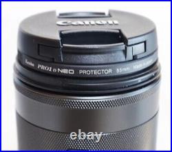 CANON Camera Lens EF-M 11-22mm F4-5.6 IS STM EF-M11-22ISSTM used in box