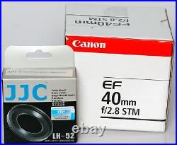 CANON EF40mm F2.8 STM Lens & Hood NEW 0858