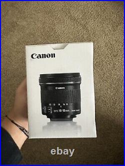 Canon 10-18mm f/4.5-5.6 is STM Macro Lens With B+W UV Lens NEVER USED