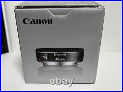 Canon EF40F2.8 STM Black Single Focus Lens with AF for Canon DSLR Full Frame