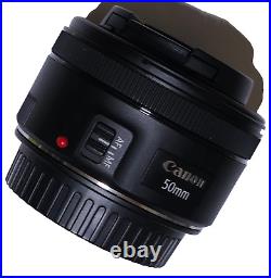 Canon EF50mm F1.8 STM Standard Prime Lens for EOS DSLR Cameras Black