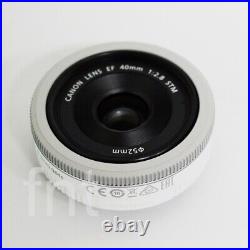 Canon EF 40mm F/2.8 STM Pancake Lens, Bulk Package, White, Expedited shipping