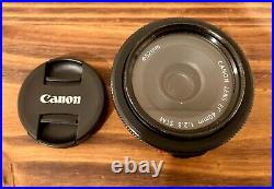 Canon EF 40mm f2.8 STM lens Both caps & UV filterExcellent Condition