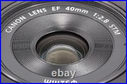 Canon EF 40mm f/2.8 STM Pancake AF Lens Near Mint from Japan #271