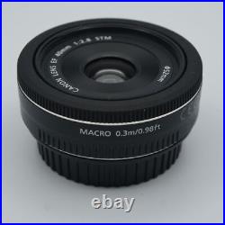 Canon EF 40mm f/2.8 STM Pancake Lens AF Good Condition From Japan