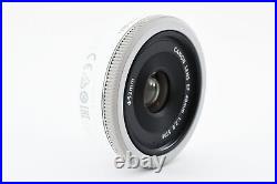 Canon EF 40mm f/2.8 STM Pancake Lens White From Japan Exc+++ #2119353A