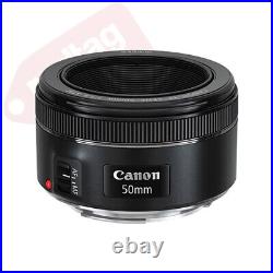 Canon EF 50mm f/1.8 STM Lens + Lens Hood + Filter Kit + Case + Accessory Kit