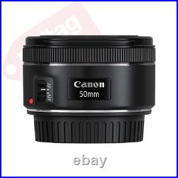 Canon EF 50mm f/1.8 STM Lens + Lens Hood + Filter Kit + Case + Accessory Kit