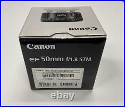 Canon EF 50mm f/1.8 STM Lens in ORIGINAL RETAIL BOX/ Brand New