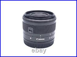 Canon EF-M15-45mm F3.5-6.3 IS STM GraphiteInterchangeable Lensrear cap Black