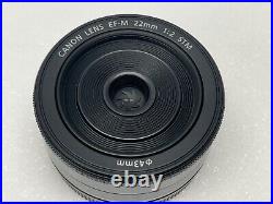 Canon EF-M22mm F2 STM Standard Lens for Canon EOS DSLR Cameras Black