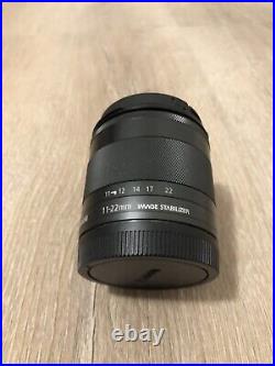 Canon EF-M 11-22mm f/4.0-5.6 STM IS Lens Tested Great Condition (Near mint)