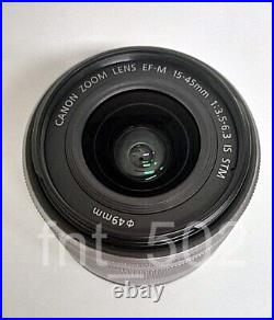 Canon EF-M 15-45mm F/3.5-6.3 IS STM Lens Silver, Bulk Package(Kit Lens)