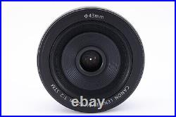 Canon EF-M 22mm F/2 STM AF Lens for EOS M Mount Excellent+5 From JAPAN #1724