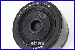 Canon EF-M 22mm F/2 STM AF Lens for EOS M Mount Excellent+5 From JAPAN #1801
