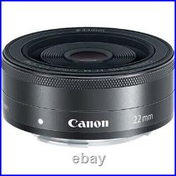 Canon EF-M 22mm F/2 STM Black for EOS M50 M5 M6 M100 M10 M200 M2 M3 Near mint
