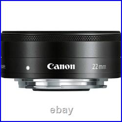 Canon EF-M 22mm F/2 STM Black for EOS M50 M5 M6 M100 M10 M200 M2 M3 Near mint