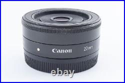 Canon EF-M 22mm F/2 STM Wide Angle Lens for EOS M M2 Excellent+ from Japan F/S