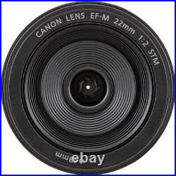 Canon EF-M 22mm f/2 STM Lens (Black) (Intl Model) Version anty