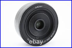 Canon EF-M 22mm f/2 STM Lens Near Mint #3187A