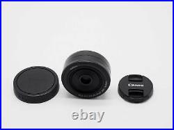 Canon EF-M 22mm f/2 STM Lens for EOS M EF-M Mount Near Mint #Z924A