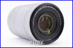 Canon EF-M 55-200mm F/4.5-6.3 IS STM Camera Lens silver From Japan Near Mint