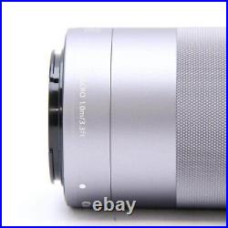 Canon EF-M 55-200mm F/4.5-6.3 IS STM Lens Silver NEAR MINT 84