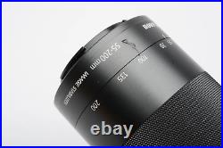 Canon EF-M 55-200mm f4.5-6.3 IS STM zoom lens, caps