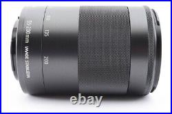 Canon EF-M 55-200mm f/4.5-6.3 IS STM Lens Black withFront and rear caps Near Mint