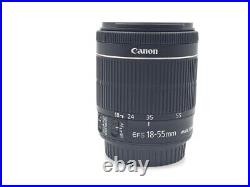 Canon EF-S18-55mm F3.5-5.6 IS STM BlackInterchangeable LensFront cap rear cap