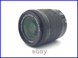 Canon EF-S18-55mm F3.5-5.6 IS STM BlackInterchangeable LensFront cap rear cap