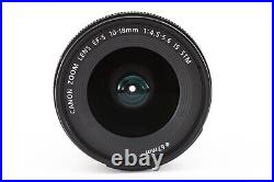 Canon EF-S 10-18mm f/4.5-5.6 IS STM Wide Angle Zoom Lens N Mint from Japan F/S