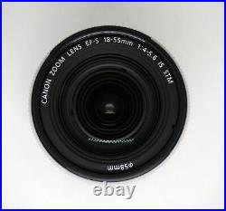 Canon EF-S 18-55mm f/4-5.6 IS STM Lens, Sliver Bulk(White Box)