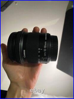 Canon EF-S 9519B002 10-18mm f/4.5-5.6 IS STM Zoom Lens Black (See Pics / Read)