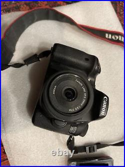 Canon EOS 70D 20.2 MP DSLR Camera Kit with 24mm 2.8 STM Lens 64GB 10k SC