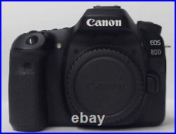 Canon EOS 80D 24.2MP Digital SLR Camera with 18-55mm STM Zoom Lens (2 LENSES)