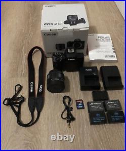 Canon EOS M50 24.1MP Mirrorless Camera Black Kit with 15-45mm STM Lens Tested