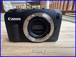Canon EOS M 18.0 MP Mirrorless Digital Camera, Black + ef-m 15-45 IS STM Lens