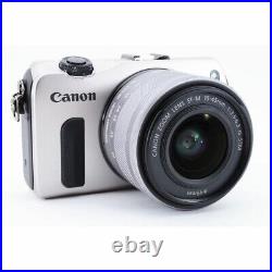 Canon EOS M Digital Camera silver with 15-45 F/3.5-6.3 IS STM Lens