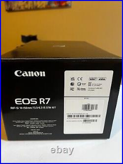 Canon EOS R7 Mirrorless Camera with RF-S 18-150mm f/3.5-6.3 IS STM Lens Black