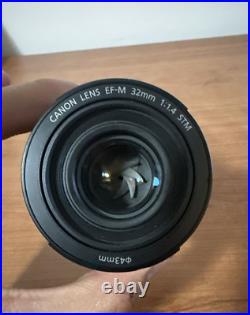 Canon Lens EF-M 32mm f1.4 STM Near MINT (710115100260) For EOS CameraFree Ship