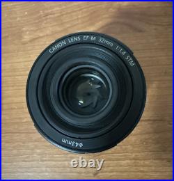 Canon Lens EF-M 32mm f1.4 STM Near MINT (710115100260) For EOS CameraFree Ship