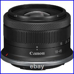 Canon RF-S 18-45mm f/4.5-6.3 IS STM Lens+MACRO UV-CPL-FLD Filter-32GB Kit