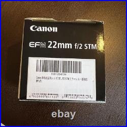 Canon Single Focus Wide Angle Lens Efm 22Mm F/2 Stm