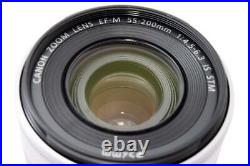 Canon Zoom Lens Silver EF-M 55-200mm F4.5-6.3 IS STM EOS M M2 M3 M5 M6 M100 JP