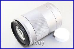 Excellent+ Canon EF-M 55-200mm F/4.5-6.3 IS STM lens silver from Japan