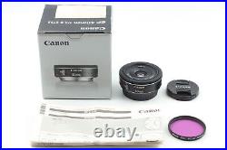 MINT IN BOX Canon EF 40mm f/2.8 STM Black Wide Angle Pancake lens From JAPAN