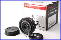 Mint Canon EF 40mm f2.8 STM Single Focus Pancake Lens from JAPAN #97