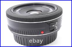 Mint Canon EF 40mm f/2.8 STM Lens Macro Pancake Lens Black From Japan