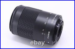 Mint Canon EF-M 55-200mm f/4.5-6.3 IS STM Lens Black with cap from Japan